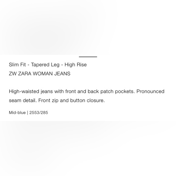 BNWT Zara jeans size 8US - Picture 4 of 5